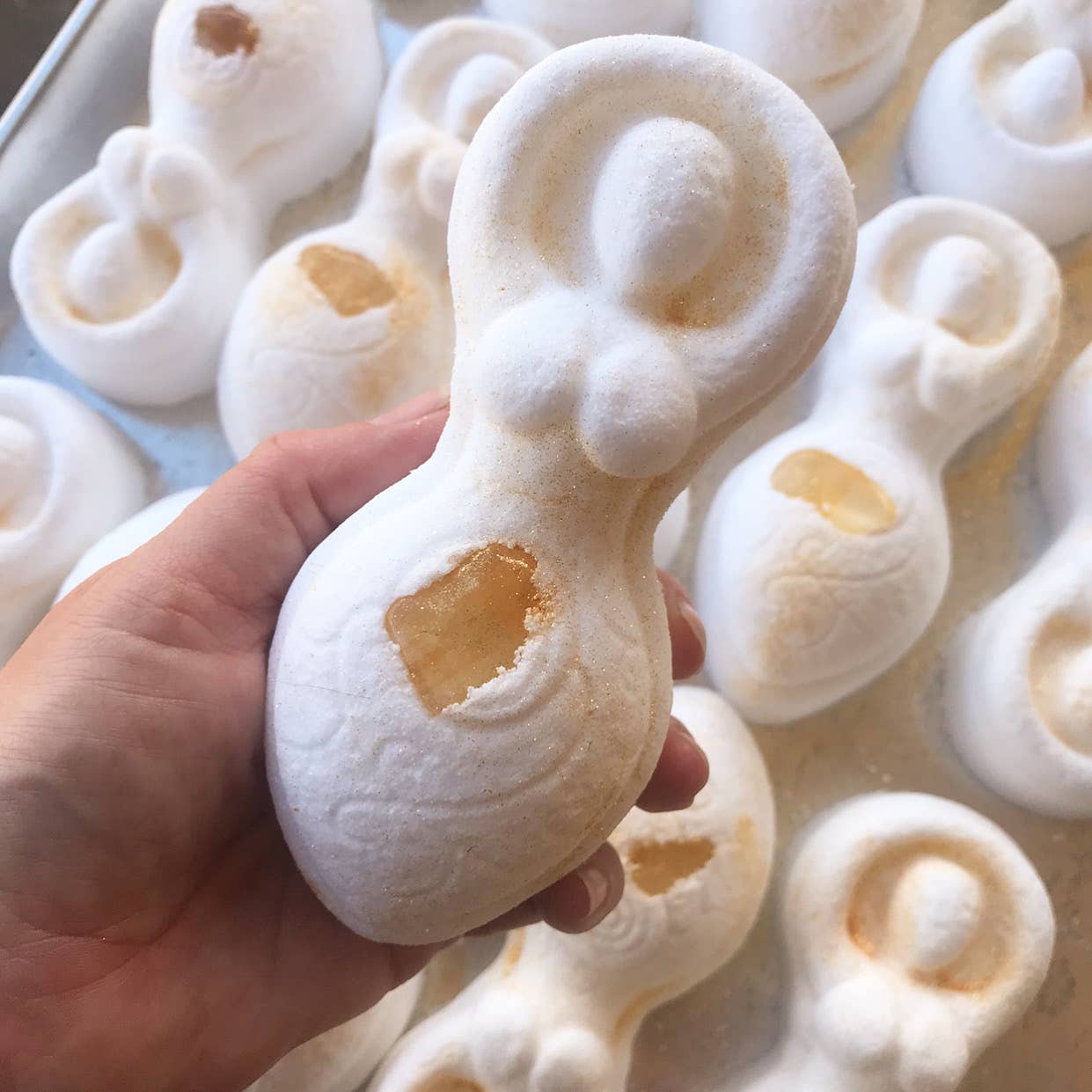 Golden Spiral Goddess Citrine Crystal Bath Bomb