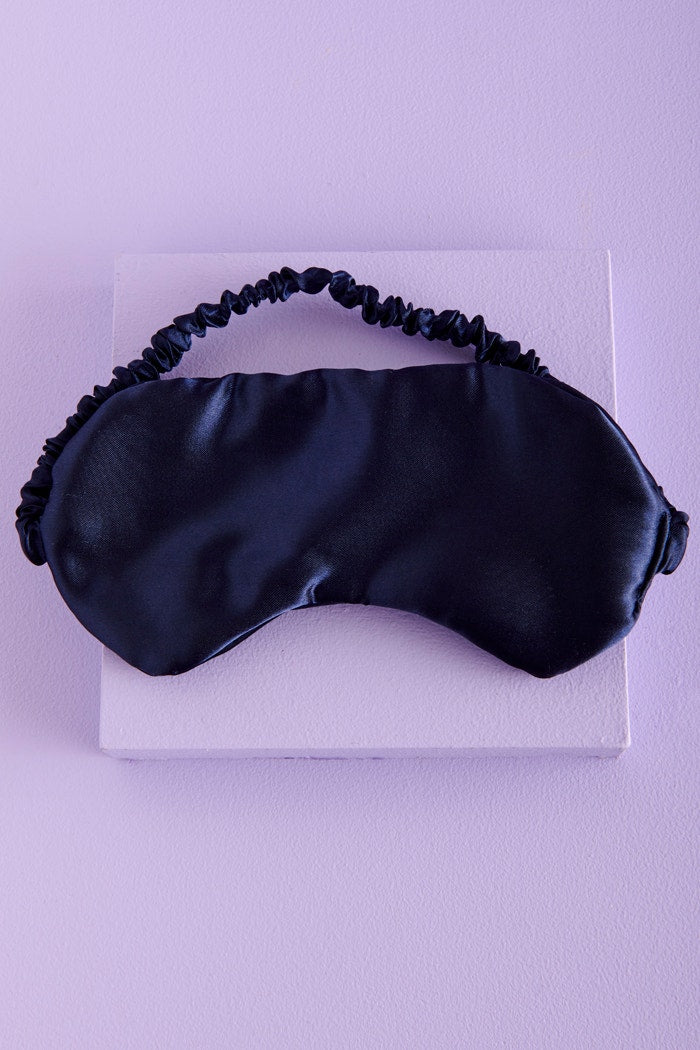 Navy Silk Sleep / Meditation Set