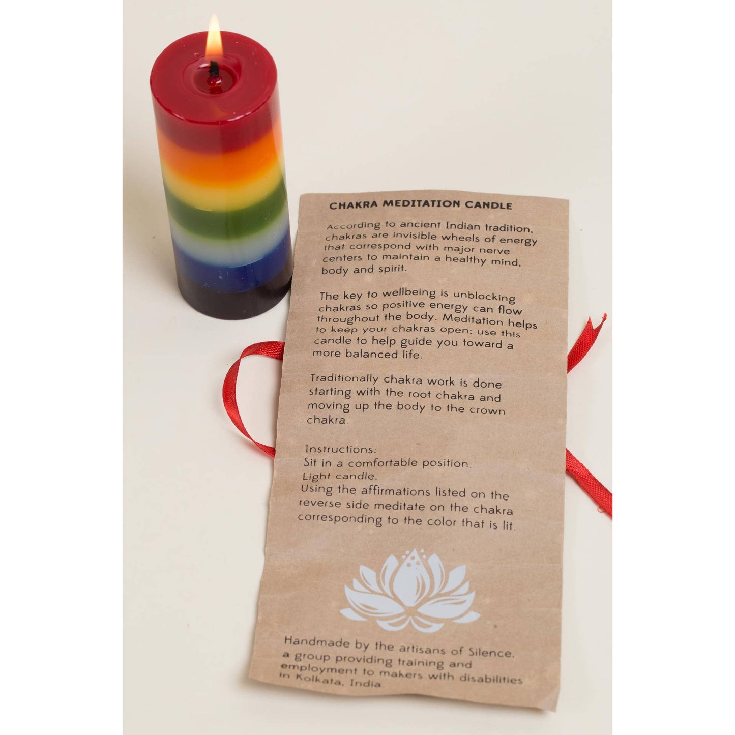 Chakra Meditation Candle (Unscented) in Gift Box