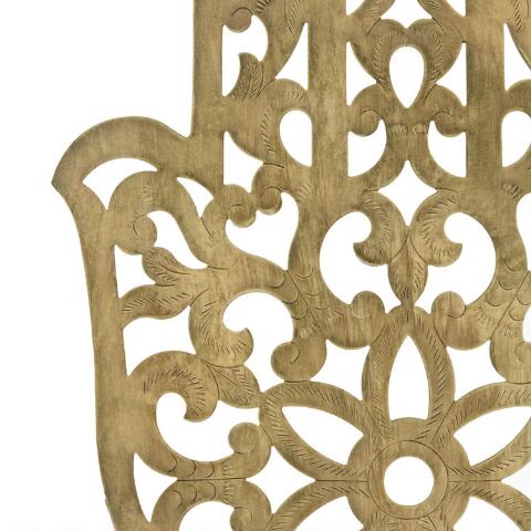 Antique Brass Cutout Hamsa Hand Decor - Tree Of Life Shoppe