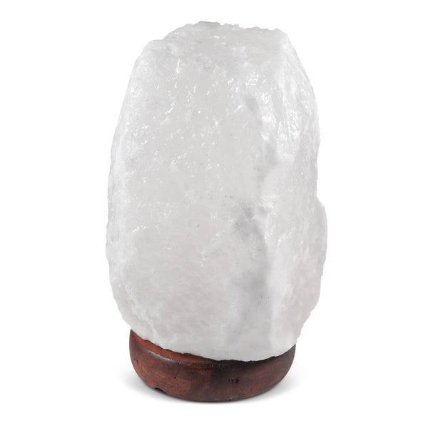 Natural White Himalayan Salt Lamp - 6-8 Lbs