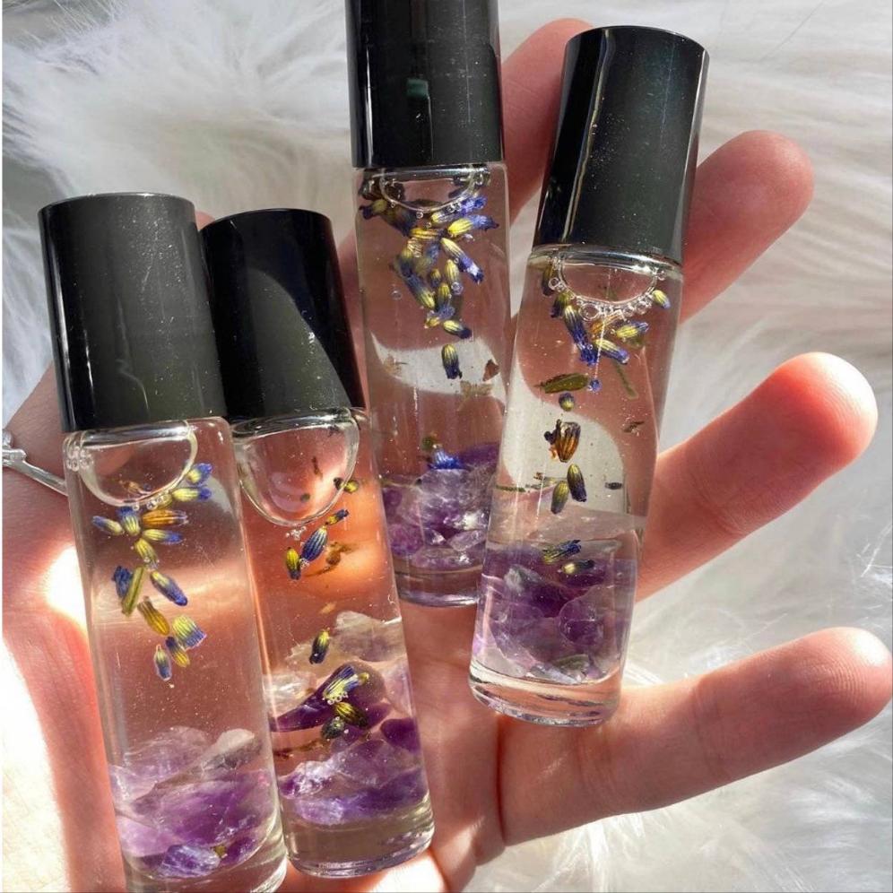 Amethyst Crystal Perfume Roller