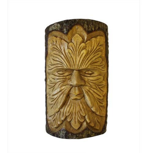 Green Man Tree Carving - Wood Spirit