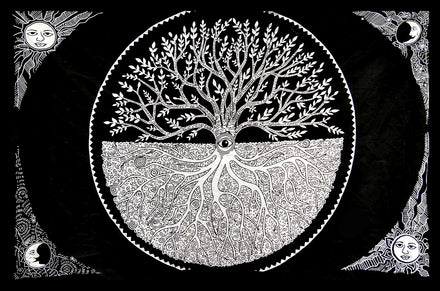 As Above As Below Tree of Life Tapestry