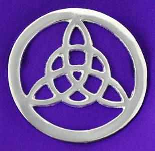 Triquetra Altar Tile Silver Plated - Tree Of Life Shoppe