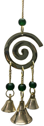 Spiral wind chime brass