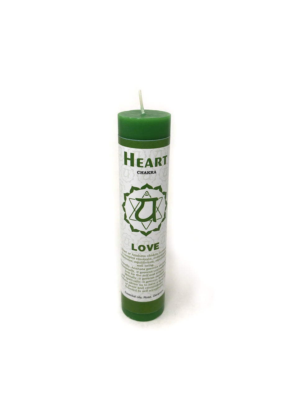 Chakra Scented Pillar Candles- Heart 7" - Tree Of Life Shoppe