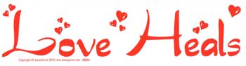 Love Heals, bumper sticker - Tree Of Life Shoppe