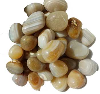 Agate, Silver Banded -
Tumbled - Tree Of Life Shoppe