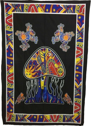 Mushroom Tapestry - Tree Of Life Shoppe