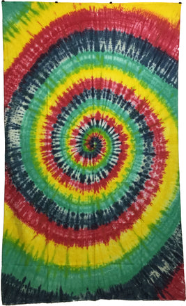 Spiral Tapestry Multi-colored Tie Dye