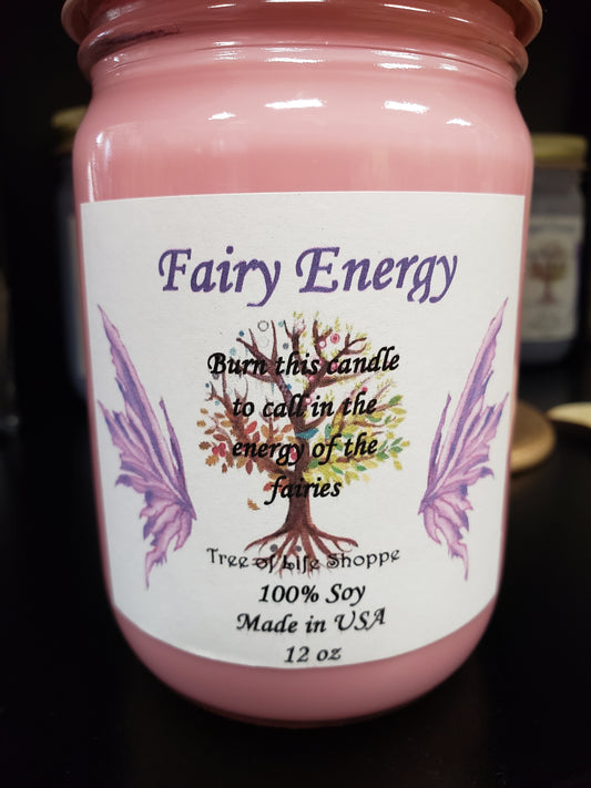 Fairy Energy Soy Intention Jar Candle - Tree Of Life Shoppe