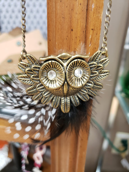 Boho Vintage Style Owl Necklace - Various - Tree Of Life Shoppe