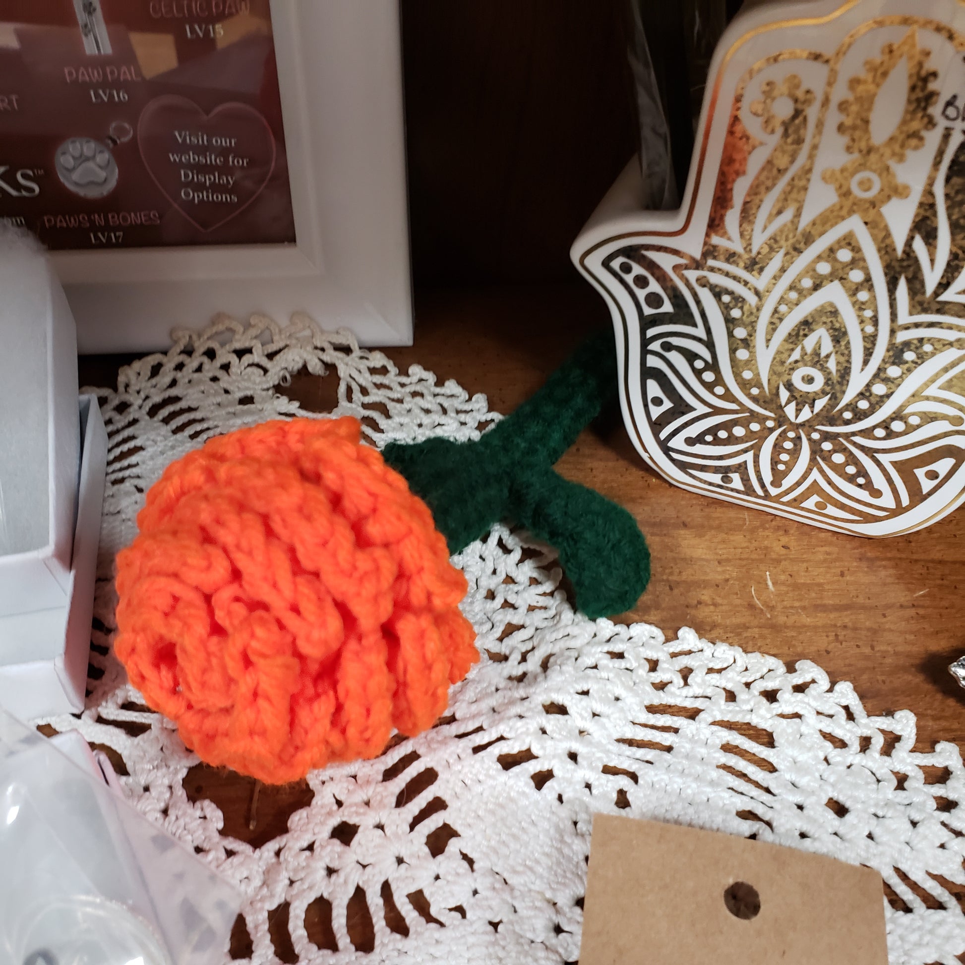 Hand Crafted Crochet Roses and Pen Roses - Made Locally - Tree Of Life Shoppe