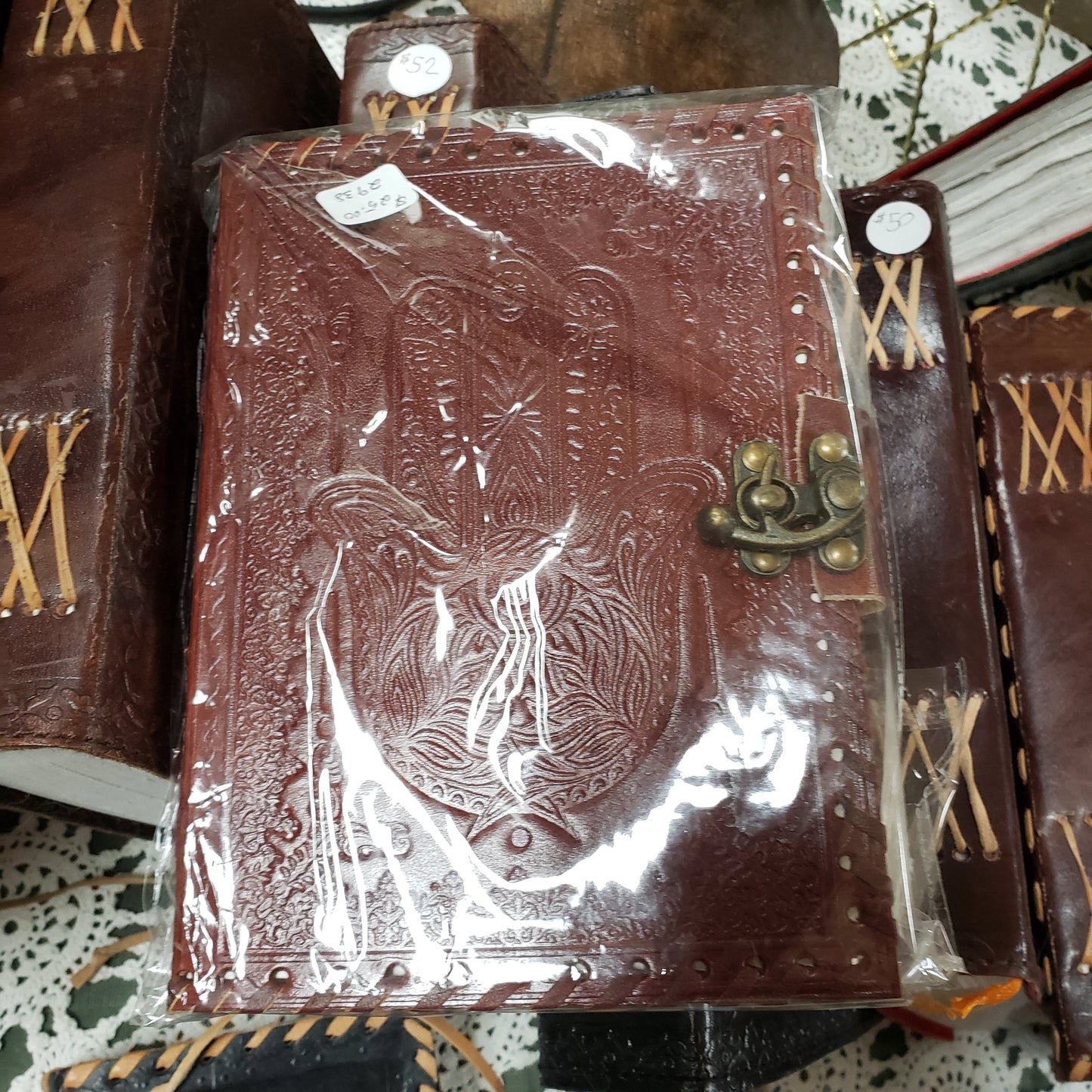 Hamsa Leather Journal - Tree Of Life Shoppe