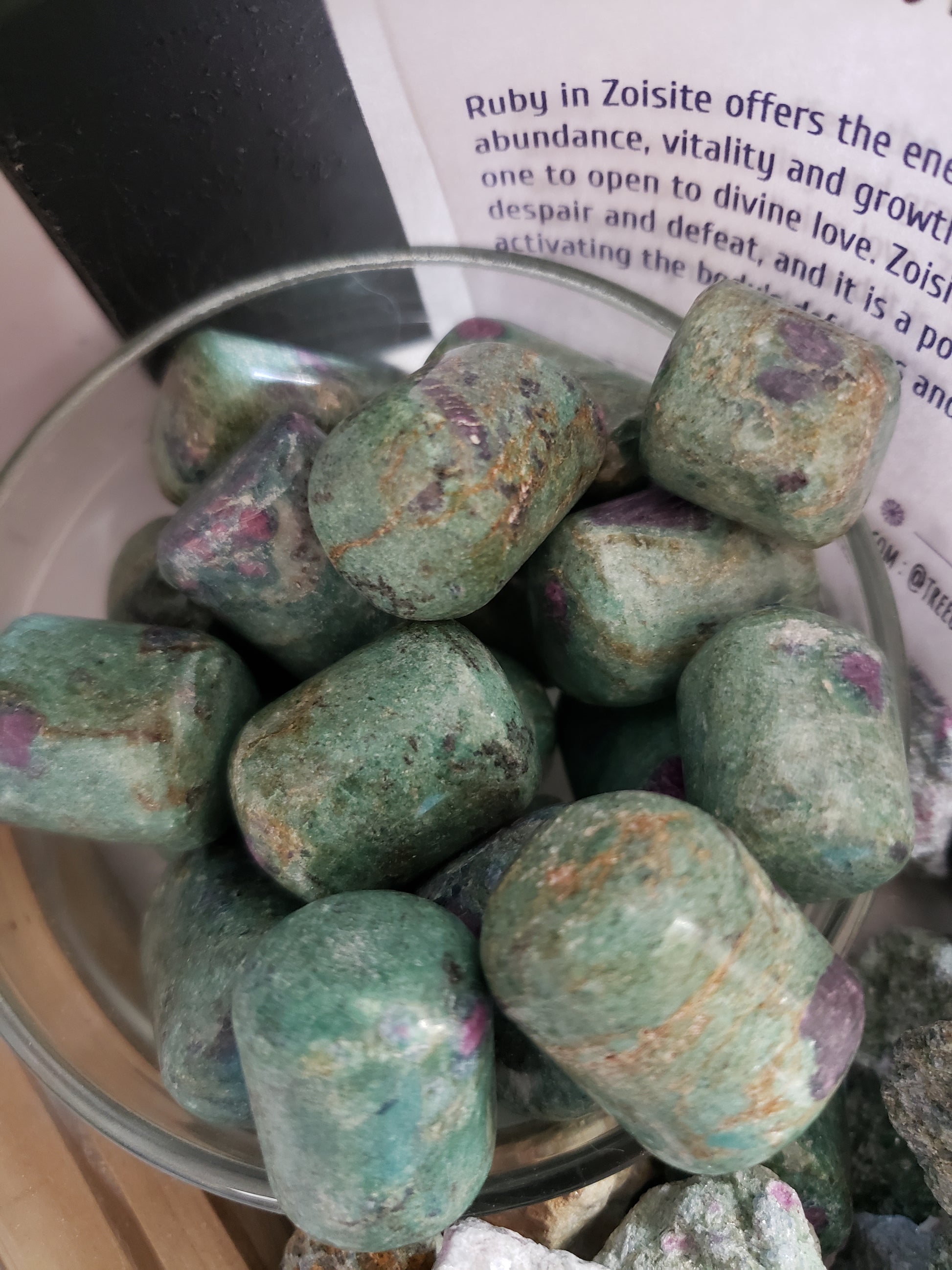 Ruby Zoisite (Anyolite) Tumbled – Tree Of Life Shoppe