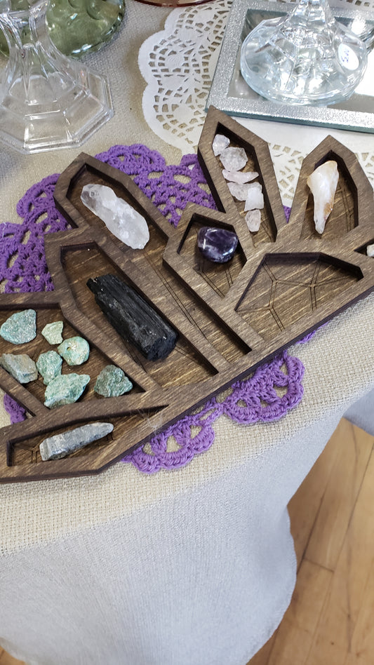 Crystal Wooden Display / Grid - Tree Of Life Shoppe