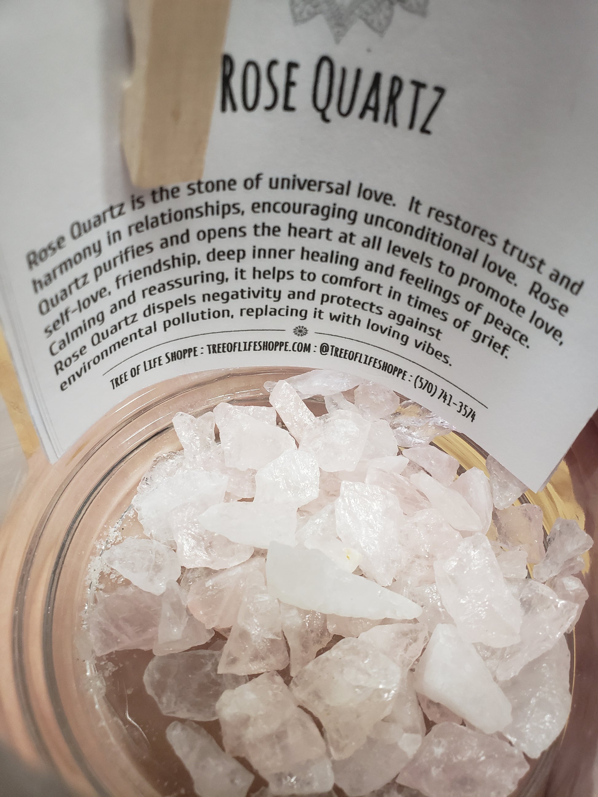 Quartz, Rose - Raw - Tree Of Life Shoppe