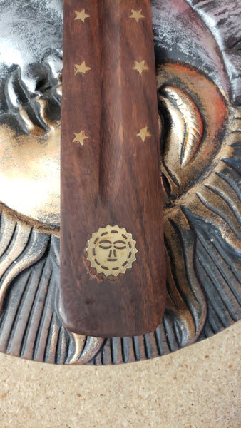 Wooden with Brass Inlay Incense Holders - Various - Tree Of Life Shoppe