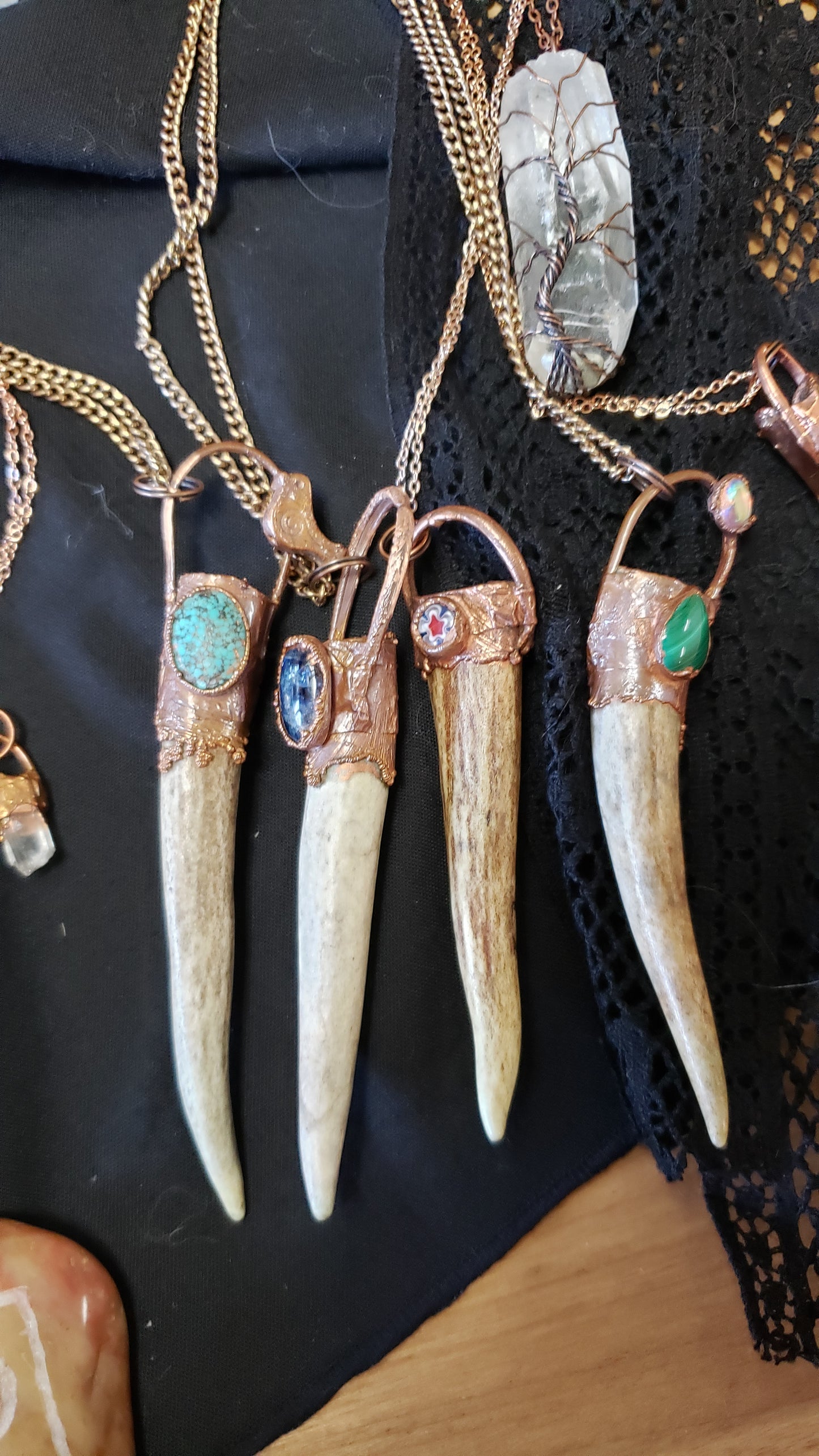 Antler Horned Handcrafted Copper Necklaces - Tree Of Life Shoppe