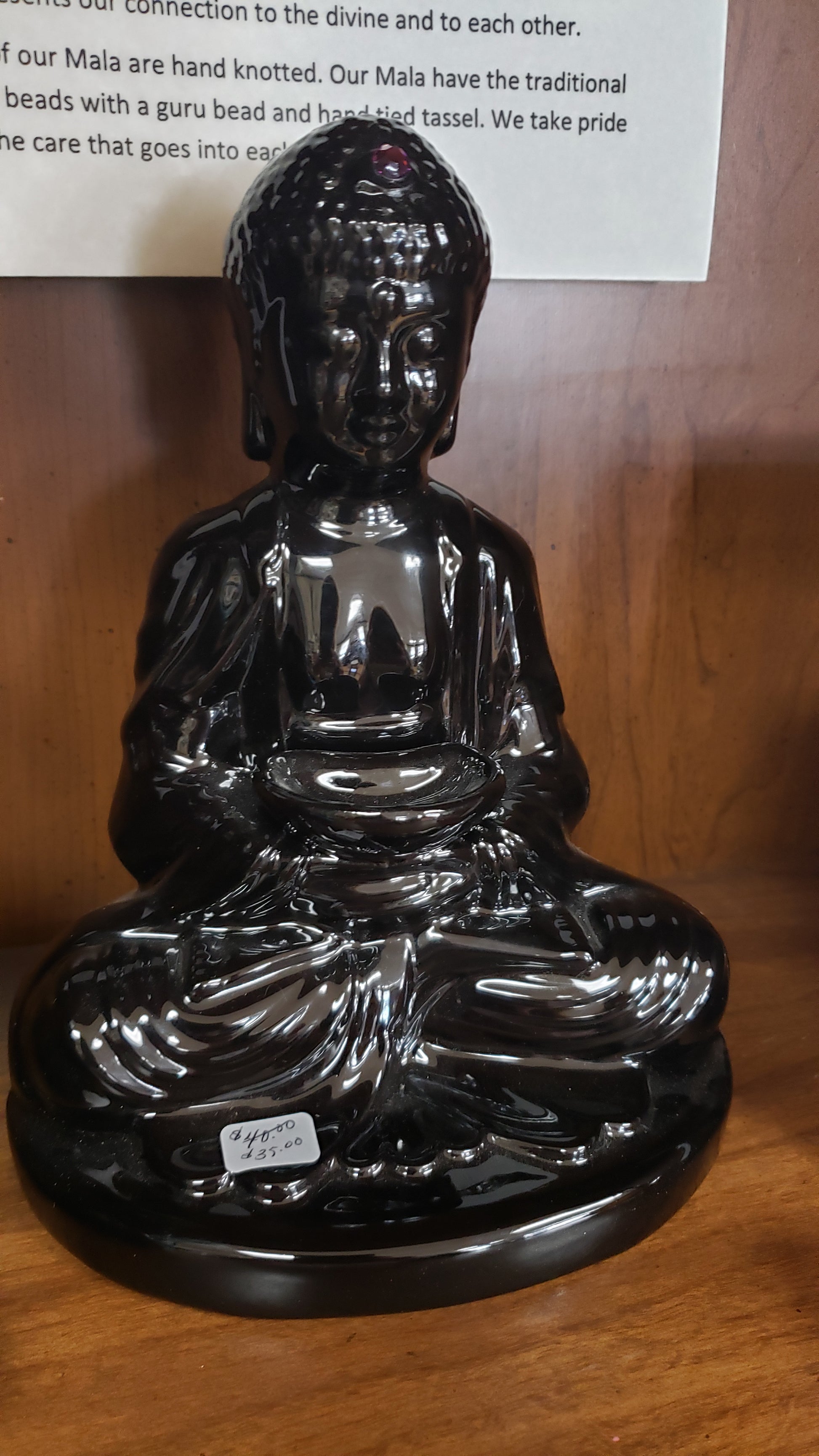 Handmade Clay Pottery Buddha 8 1/2 inches - Tree Of Life Shoppe
