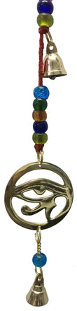 Brass Wind Chime String with Horus Eye