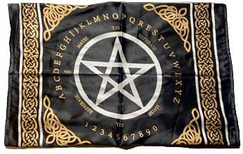 Pentagram Pendulum/ Ouija 
Altar Cloth 24" by 24"