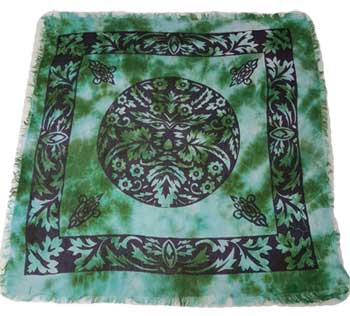 Altar Cloth 18 x 18 inch: Tree of Life, Tye Dye