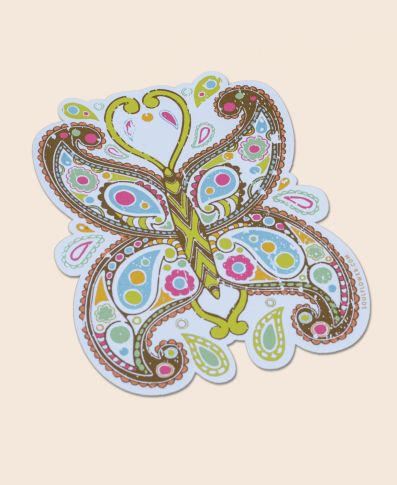 PAISLEY BUTTERFLY STICKER - Tree Of Life Shoppe