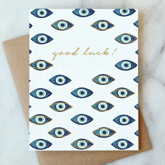 Evil Eye, Good Luck Card, Greeting Card - Tree Of Life Shoppe