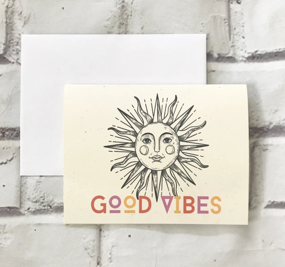 Good Vibes Card Sunshine