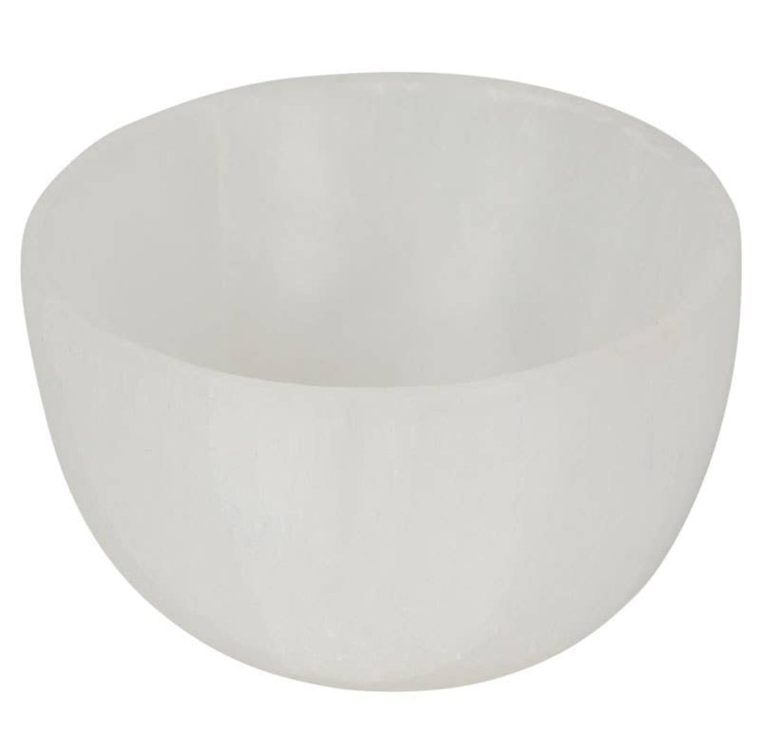 Selenite Round Crystal Offering / Trinket Bowl