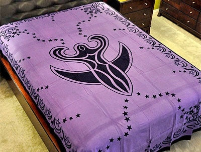 Fairy Goddess Tapestry (Purple) - 72" x 108"