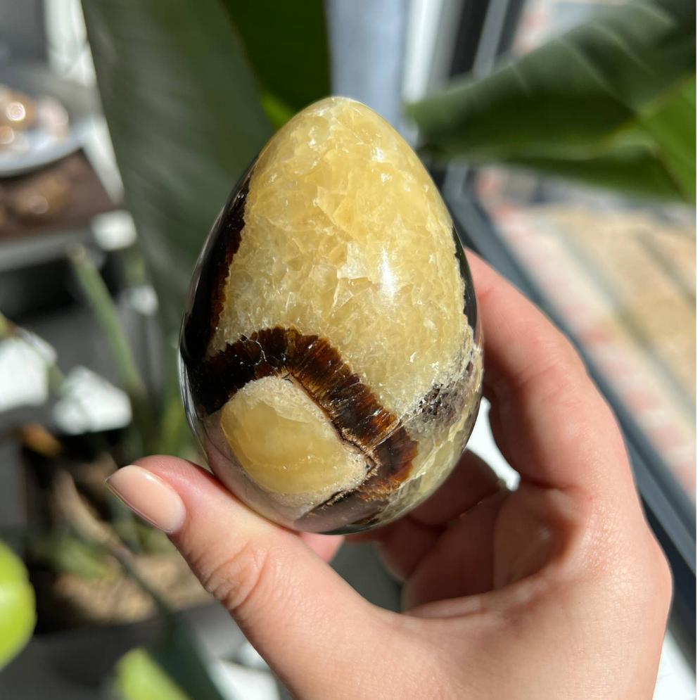Septarian Crystal Egg