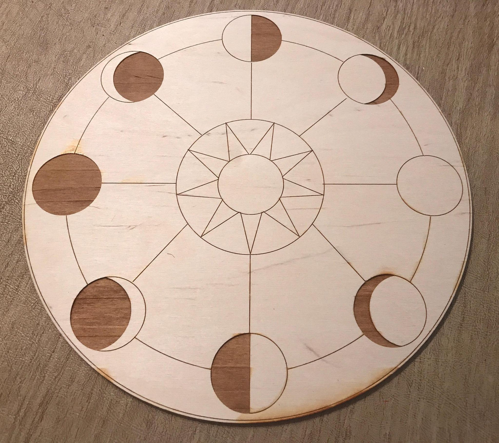 Moon Phase Crystal Grid / Altar Tile - Tree Of Life Shoppe