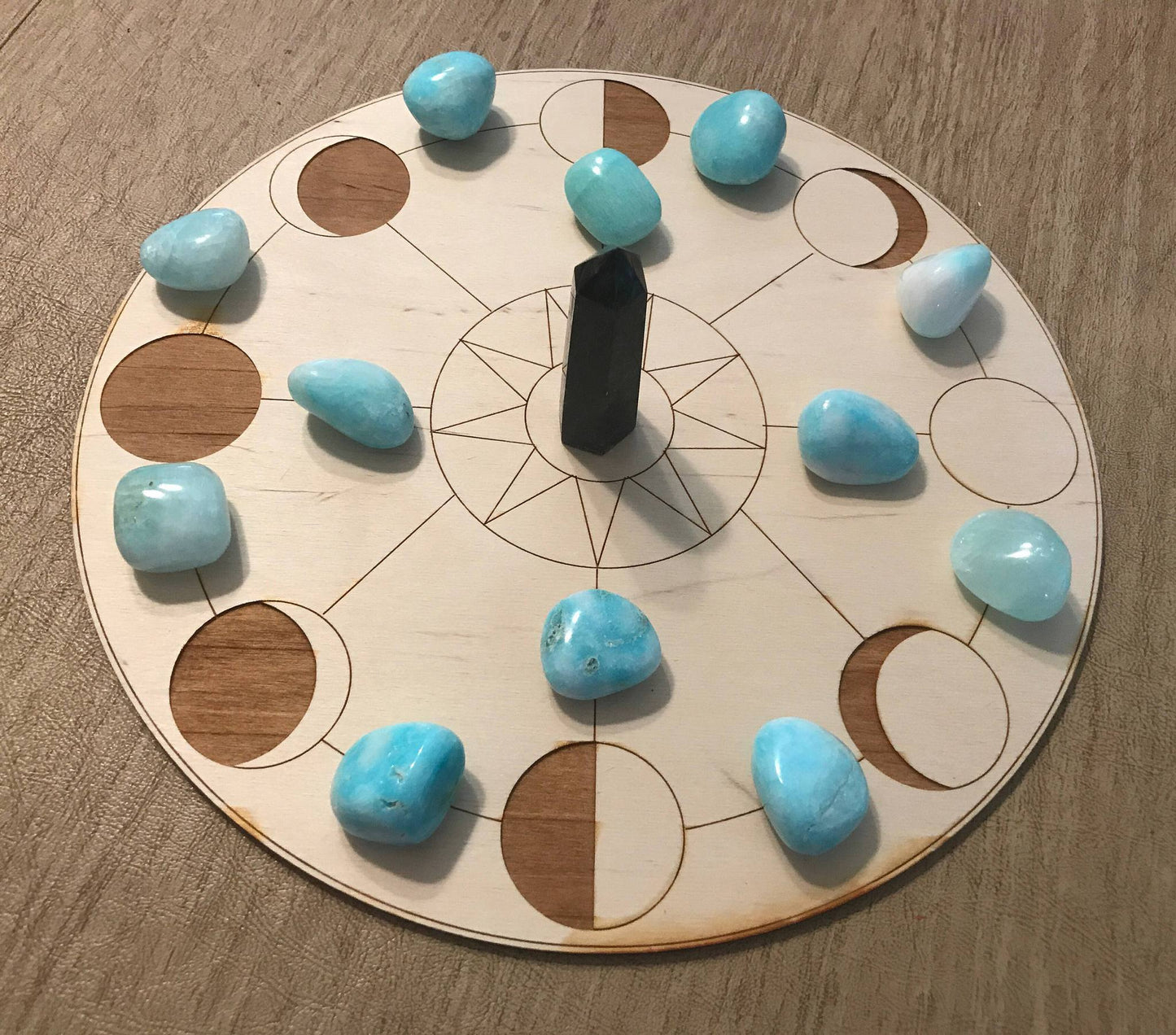 Moon Phase Crystal Grid / Altar Tile - Tree Of Life Shoppe