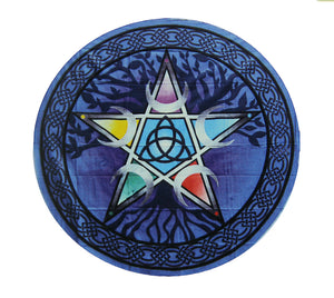 Pentacle Round Tapestry 60" Diamter - Tree Of Life Shoppe