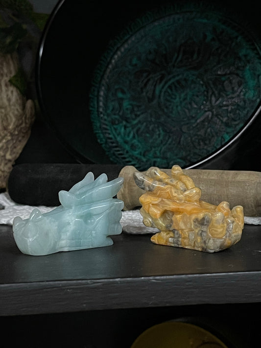 Dragon Head Carved Gemstones - Tree Of Life Shoppe