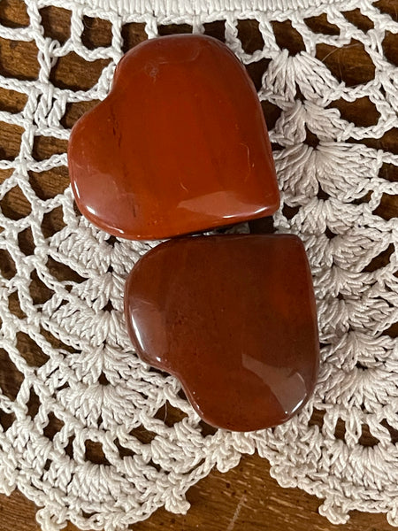 Pocket Gemstone Hand Carved Hearts 25-30mm - Tree Of Life Shoppe