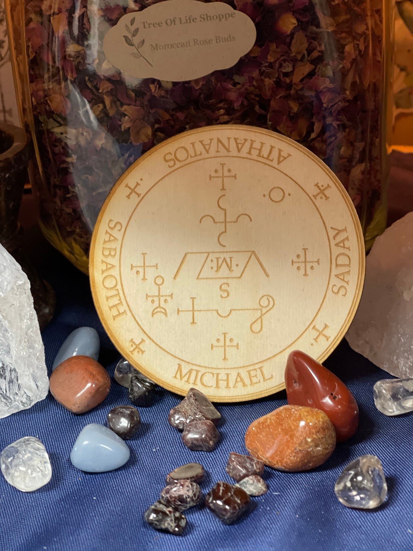 Archangel Michael crystal  grid - Tree Of Life Shoppe