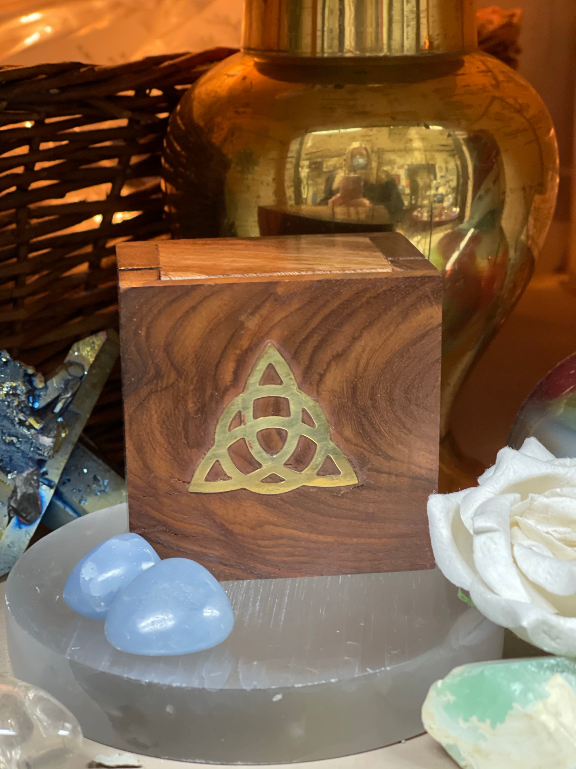 Brass Inlay Trinket Boxes - Tree Of Life Shoppe