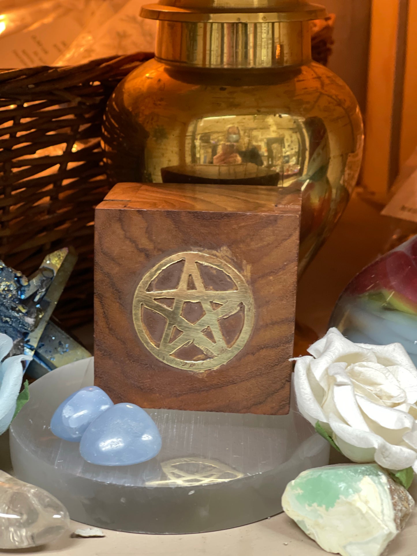 Brass Inlay Trinket Boxes - Tree Of Life Shoppe