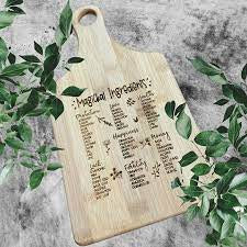 Magickal Ingredients Bamboo Cutting Board for the Kitchen Witch