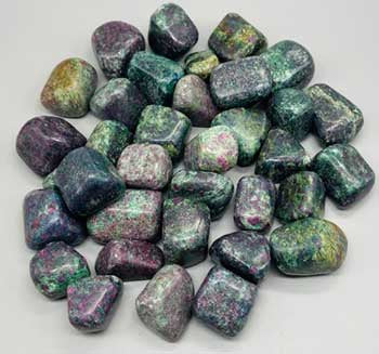 Ruby Zoisite with Mica - Tumbled