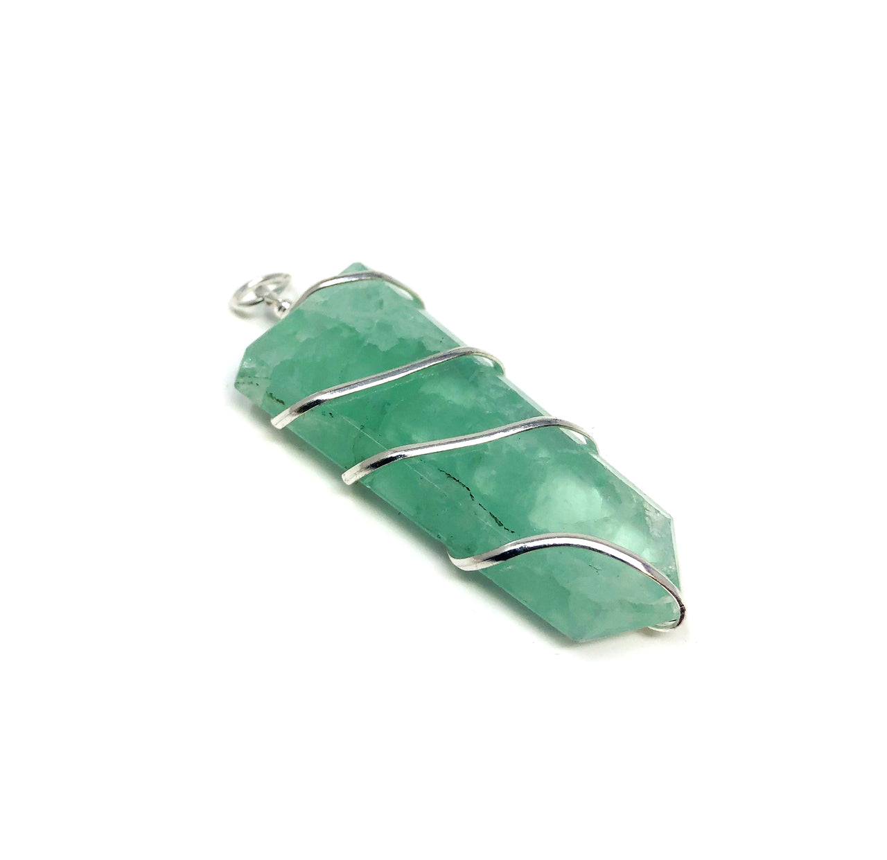 Flat Stone Wire Wrapped Gemstone Pendants - Various