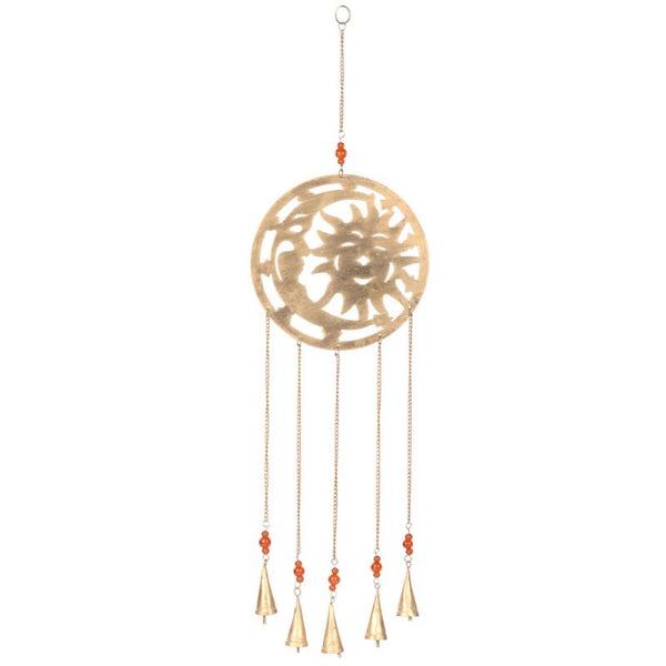 Sun and Moon Brass Wind Chimes - Tree Of Life Shoppe