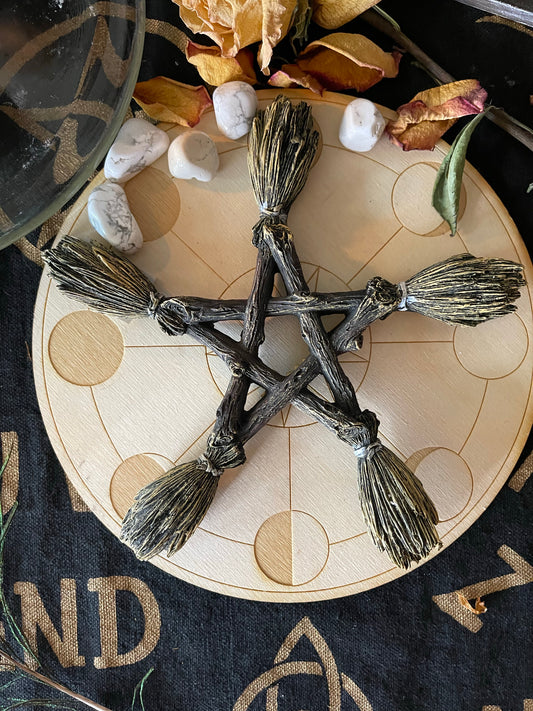 Pentagram Witchcraft Wall Art / Altar Decor