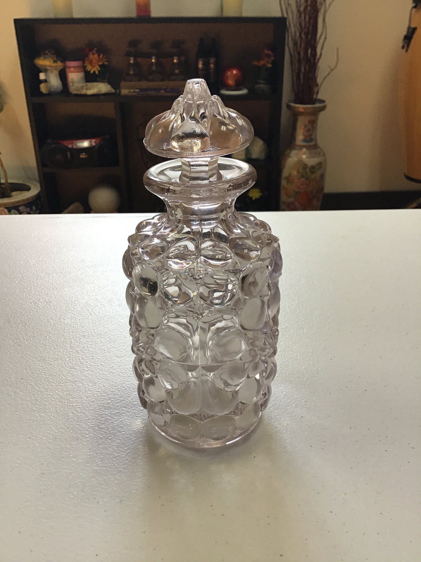 Vintage Glass Bottle with Stopper - Vintage Bubble Style - Tree Of Life Shoppe
