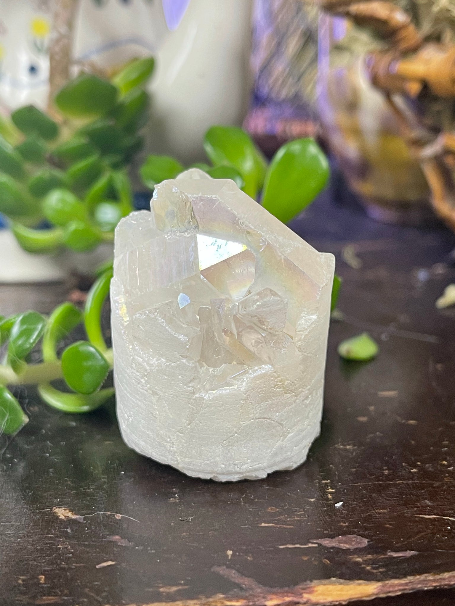 Angel Aura Quartz Core Pillar - Tree Of Life Shoppe