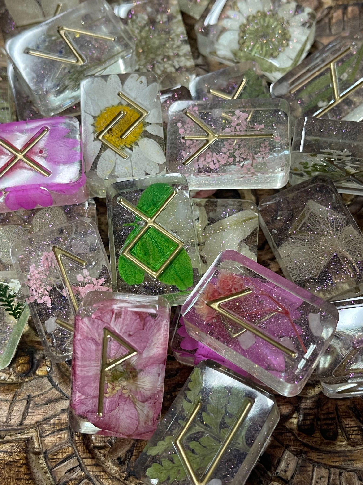 Handcrafted Resin Runes